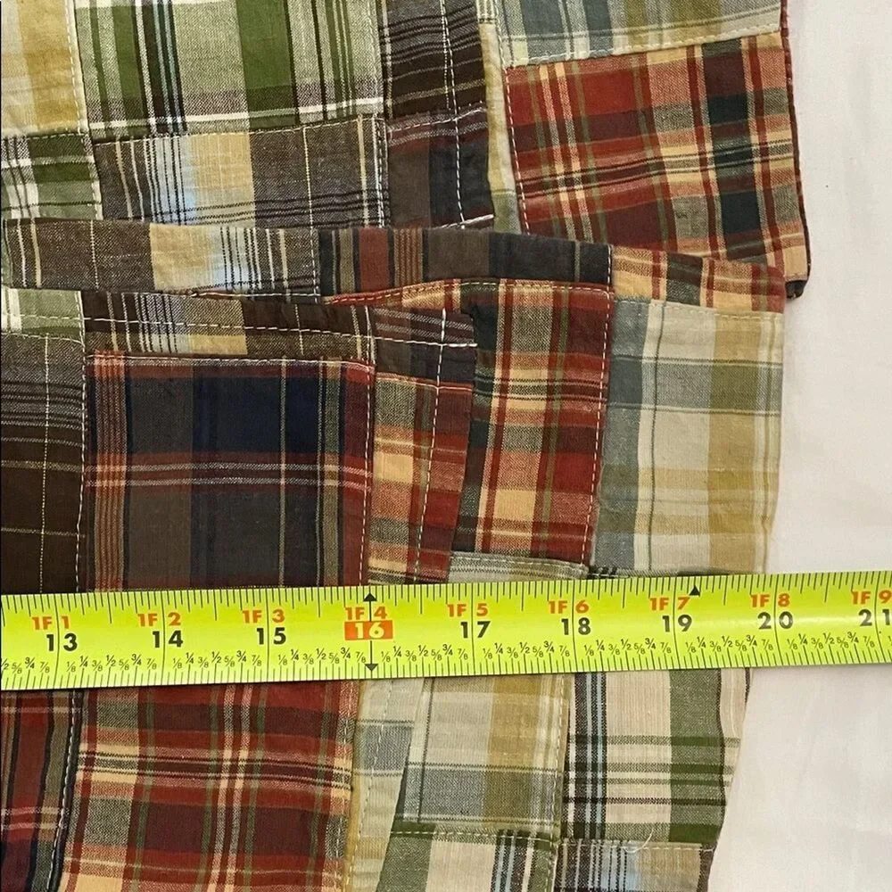 Cambridge Dry Goods VTG Madras Patchwork Plaid Cropped Jacket Womens Size Small - Picture 8 of 12